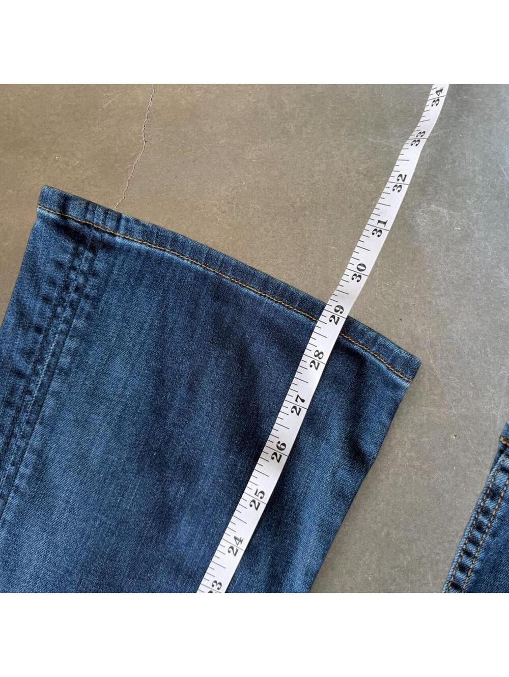 Vintage Y2K Hudson Jeans Low Rise Bootcut Dark Wash Denim - Picture 5 of 6